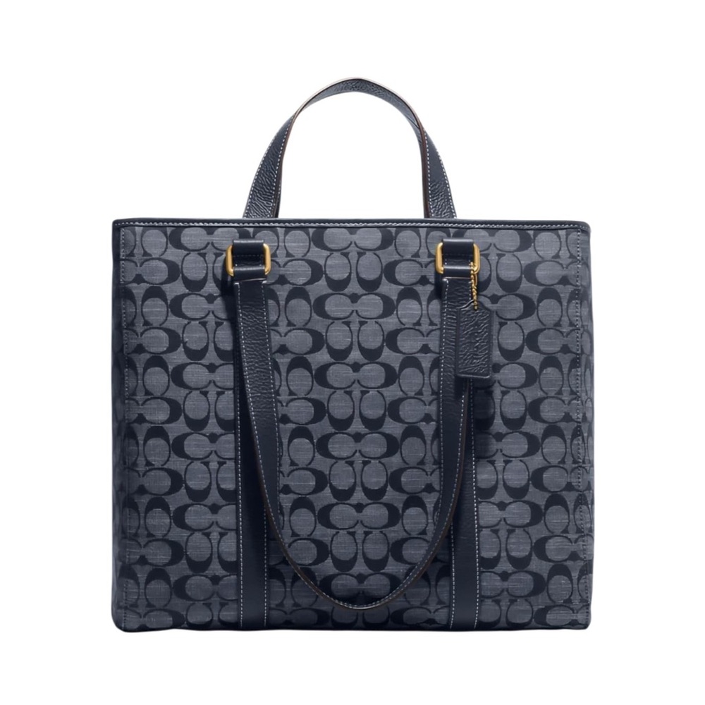 Coach Huson Double Handle Tote in Signature Chambray